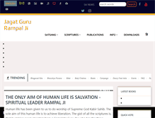 Tablet Screenshot of jagatgururampalji.org